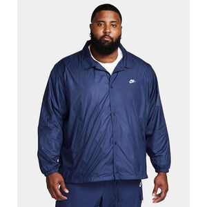 Nike Men Relaxed Fit Club Coaches' Jacket Navy Size L